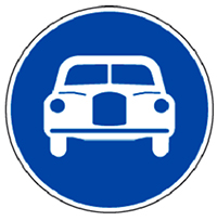 自動車専用道路標識