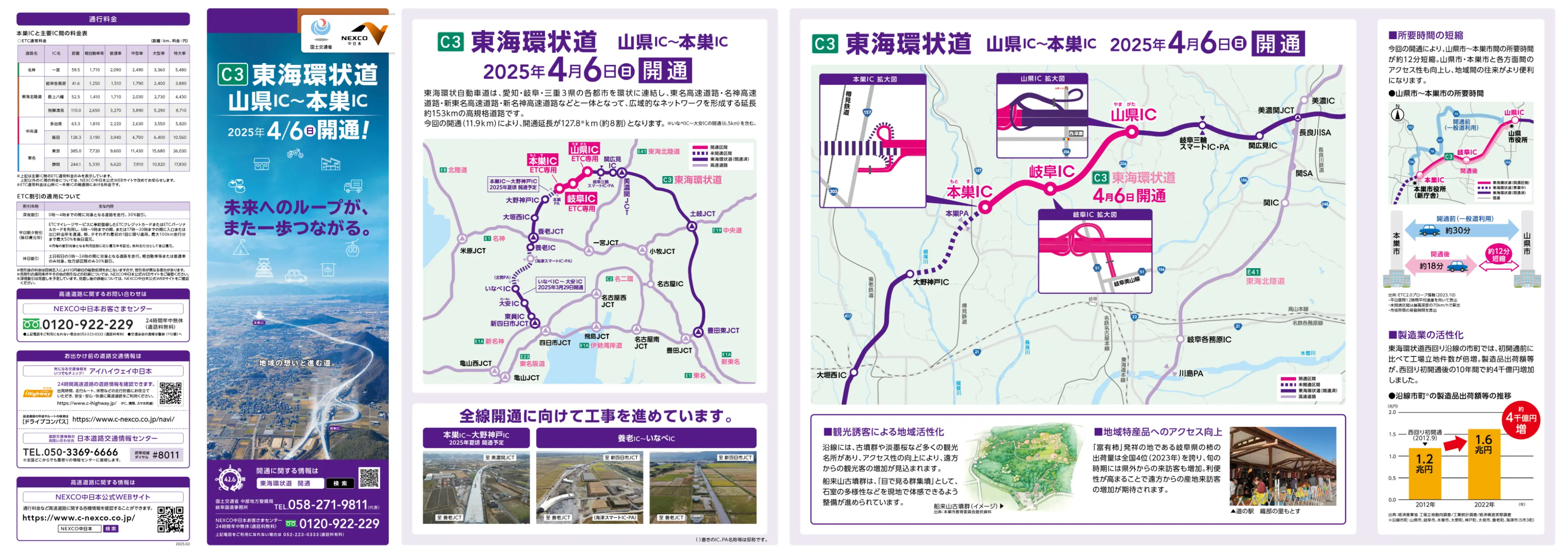 山県IC～本巣IC リーフレット拡大