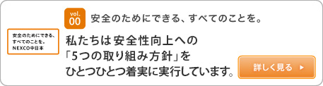 vol.01為了安全起見，您可以做的所有事情。我們正在穩步執行“五項倡議”政策，以提高安全性。查看詳情