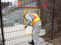 A simple entrance installed on the entrance fence to make it easier to enter and exit