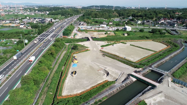 天白川橋付近