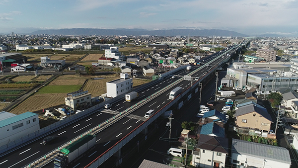 橋梁拡幅部（下り線）