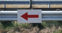 High brightness arrow marking