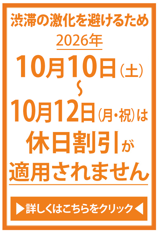 休日割引適用除外