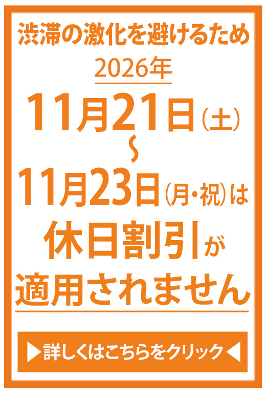 休日割引適用除外
