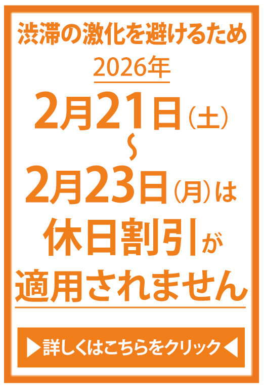 休日割引適用除外