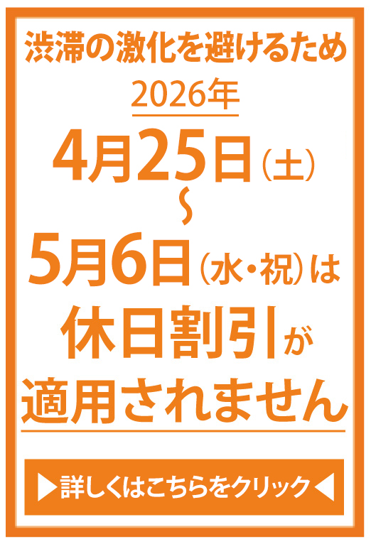 休日割引適用除外