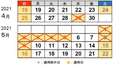 NEXCO中日本:ゴールデンウイーク期間(4月29日～5月9日)は休日割引が適用されません