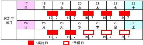 夜間通行止め日時