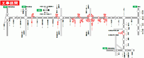 夜間IC・JCT閉鎖日時・箇所