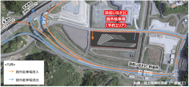 ＜浜松いなさIC路外駐車場 状況写真＞