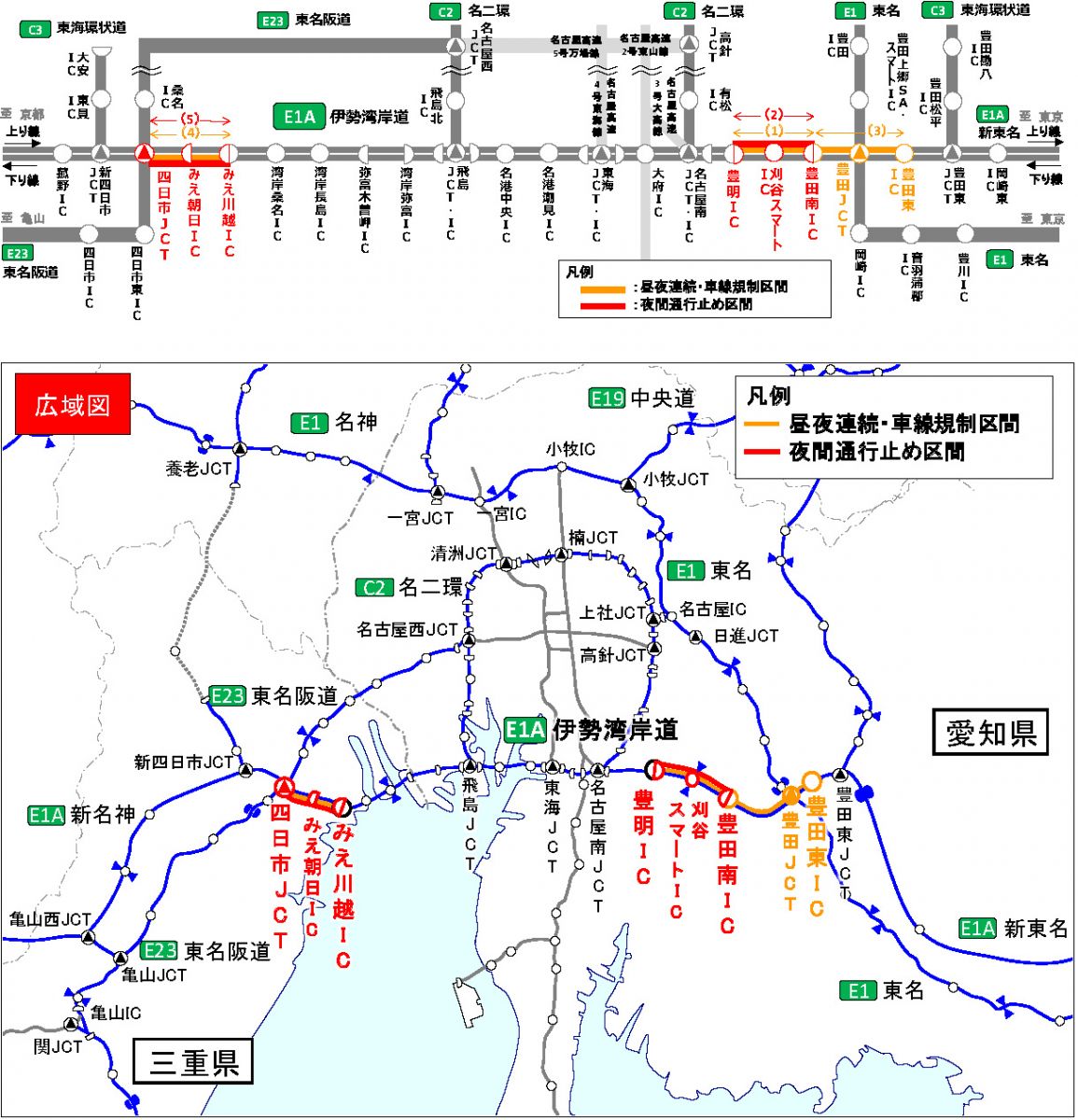 交通規制区間