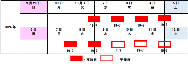 夜間通行止め日時