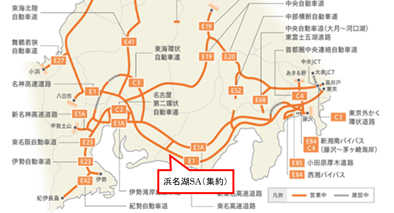 EXPASA浜名湖（集約）位置図