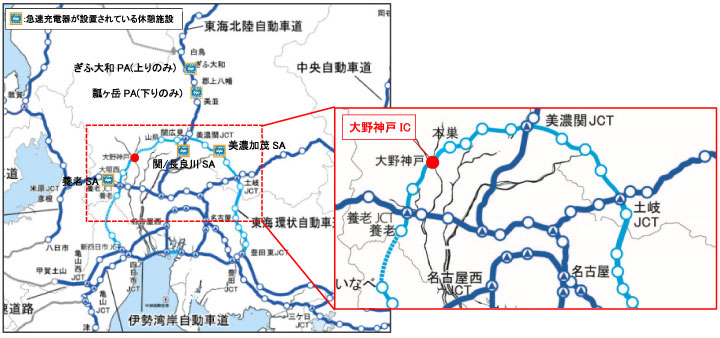 C3 東海環状道 大野神戸IC 位置図