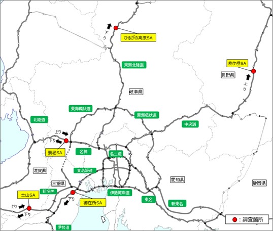 調査箇所位置図