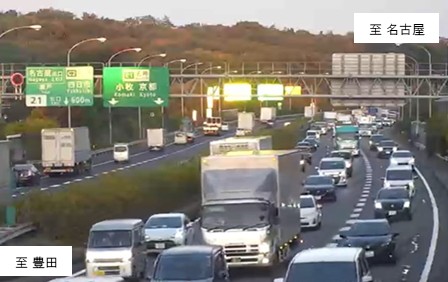 日進JCT付近渋滞状況