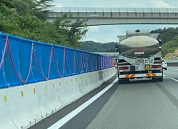 仮設防護柵 設置イメージ