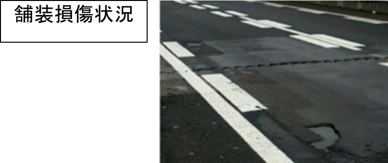 舗装損傷状況