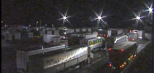 工事前 平日深夜時間帯の駐車状況
