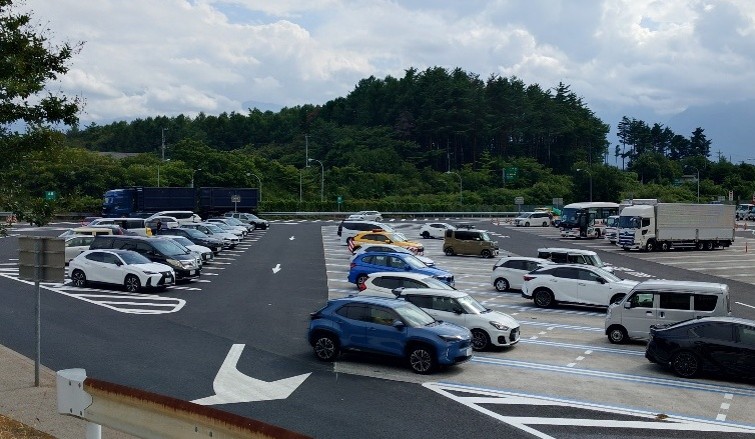 駐車マスの完成状況