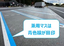 兼用マスは青い路線が目印