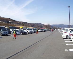 休憩施設等での駐車場整理員の配置
