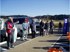 都田地区の代表の方から作業の説明