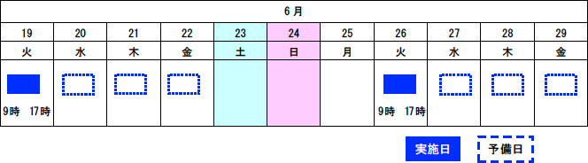 閉鎖予定日時