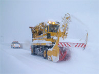 排雪 작업