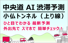 中央道AI渋滞予測 小仏トンネル（上り線）