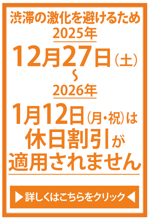 休日割引適用除外