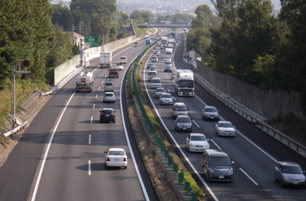 3車線(暫定)運用開始 前